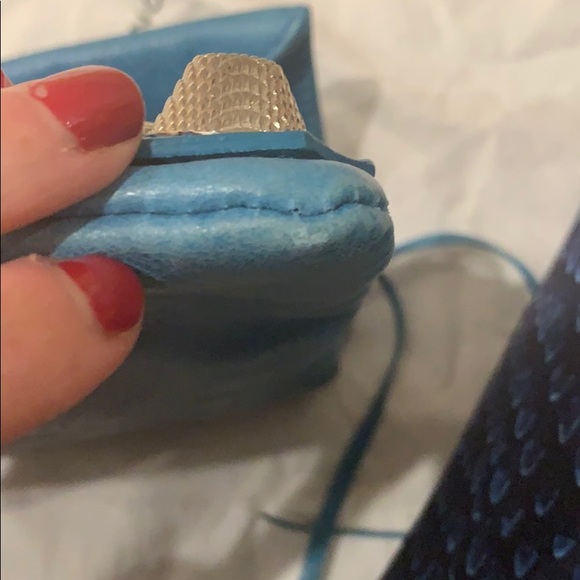 BALENCIAGA Giant Envelope Clutch Teal - Picture 8 of 8